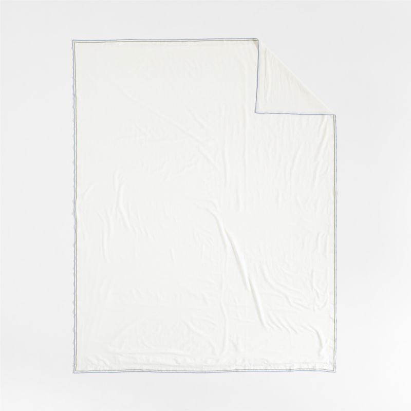 Serenity Double Flange Cool Colorway Organic Cotton Sateen Kids Twin Duvet Cover by Jeremiah Brent - image 5 of 8