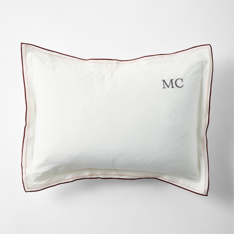 Serenity Double Flange Warm Colorway Organic Cotton Sateen Kids Pillow Sham by Jeremiah Brent - image 5 of 8