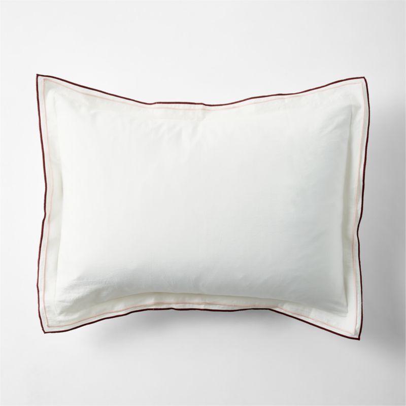 Serenity Double Flange Warm Colorway Organic Cotton Sateen Kids Pillow Sham by Jeremiah Brent - image 0 of 8