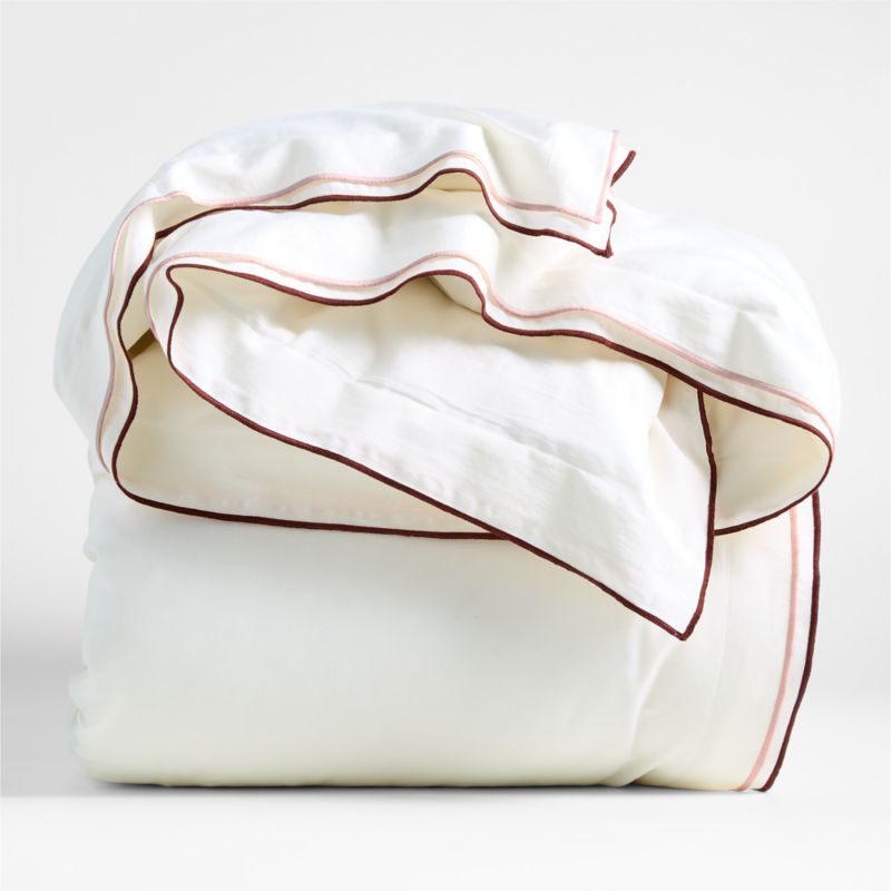 Serenity Double Flange Warm Colorway Organic Cotton Sateen Kids Full/Queen Duvet Cover by Jeremiah Brent - image 4 of 8