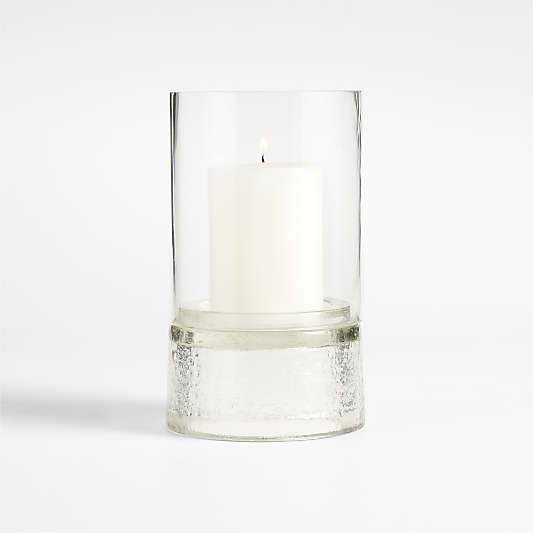 Solstice Small Glass Hurricane Candle Holder 8.5" by Jeremiah Brent