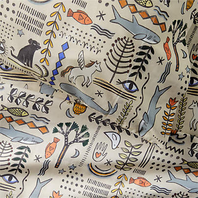 Storybook Organic Cotton Kids Sheet Set by Jeremiah Brent