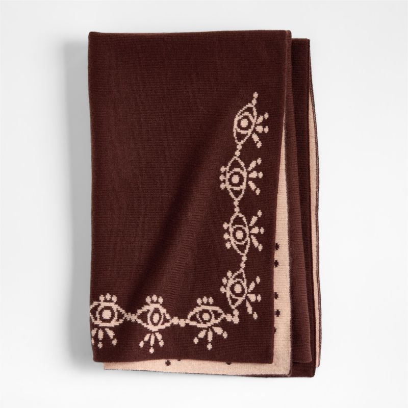 Treasured Chestnut Red Reversible Cashmere Blend Baby Stroller Blanket by Jeremiah Brent - image 0 of 8