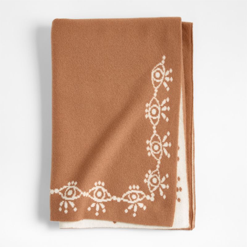 Treasured Soft Brown Reversible Cashmere Blend Baby Stroller Blanket by Jeremiah Brent - image 0 of 8