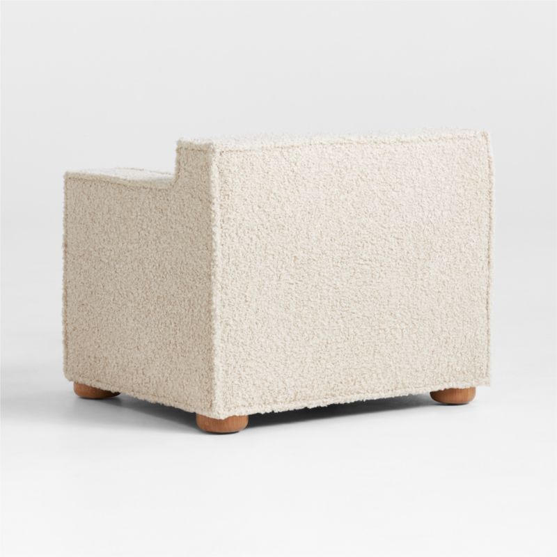 Tucker Cream Sherpa Kids Accent Chair by Jeremiah Brent - image 7 of 10