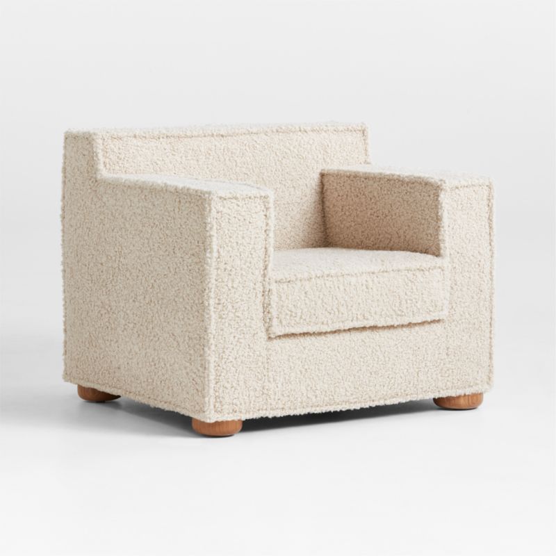 Tucker Cream Sherpa Kids Accent Chair by Jeremiah Brent - image 5 of 10