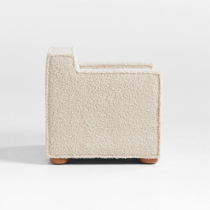 Tucker Cream Sherpa Kids Accent Chair by Jeremiah Brent - image 6 of 10