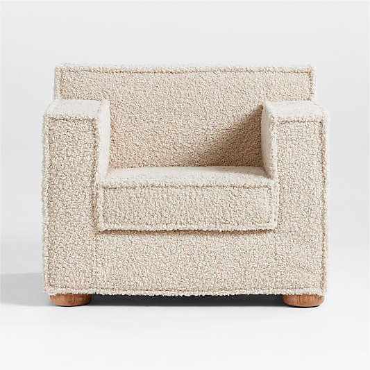 Tucker Cream Sherpa Kids Accent Chair by Jeremiah Brent