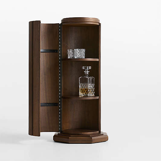 Walnut Storage Pedestal by Jeremiah Brent