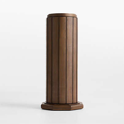 Walnut Storage Pedestal by Jeremiah Brent