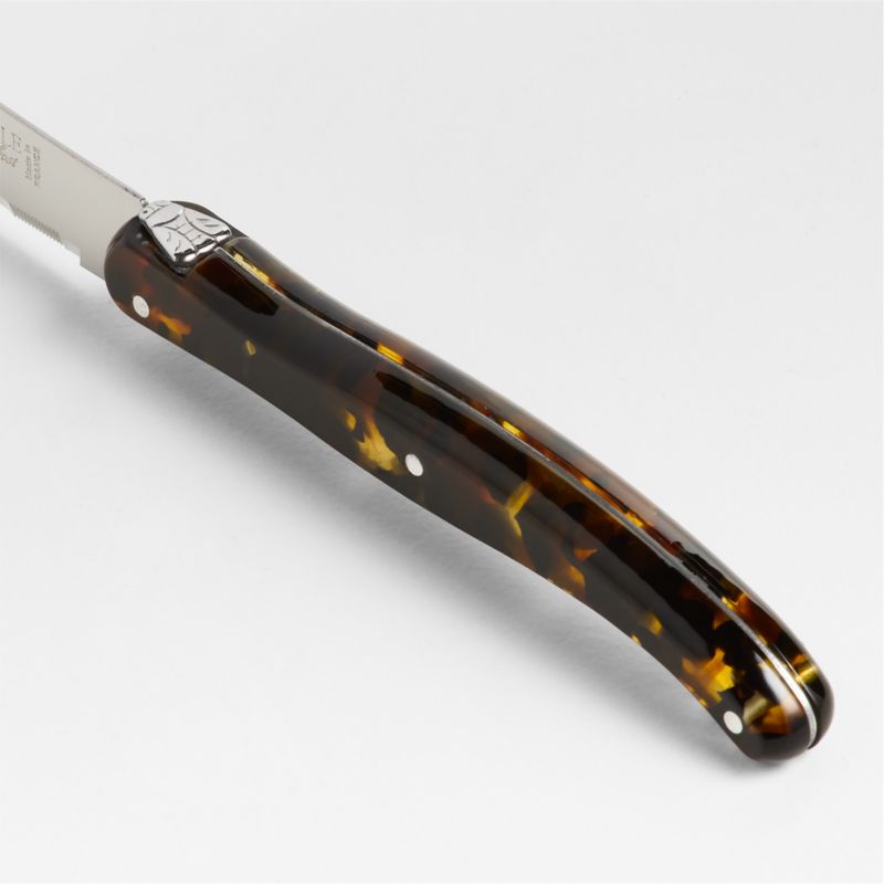 Jean Dubost Laguiole ® Acrylic Tortoiseshell Steak Knives, Set of 6 - image 1 of 2