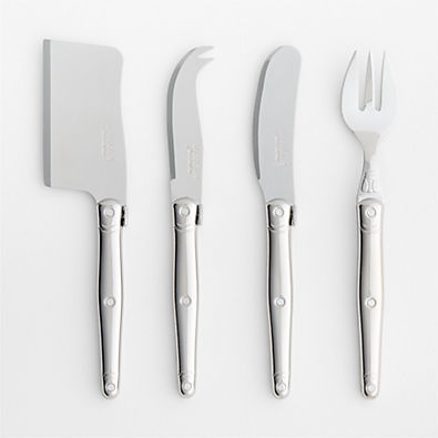View Jean Dubost Laguiole ® Stainless Cheese Knife 4-Piece Set details