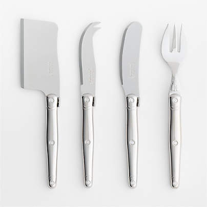 Jean Dubost Laguiole ® Stainless Cheese Knife 4-Piece Set