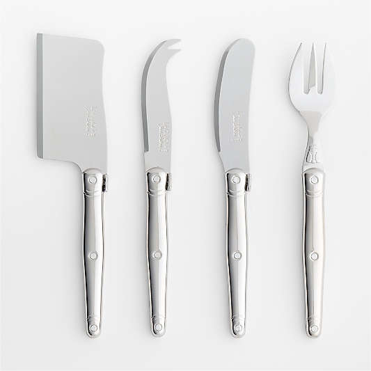 Jean Dubost Laguiole ® Stainless Cheese Knife 4-Piece Set