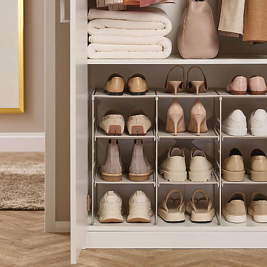 Joseph Joseph Triple Level Plus Ecru Adjustable Shoe Rack