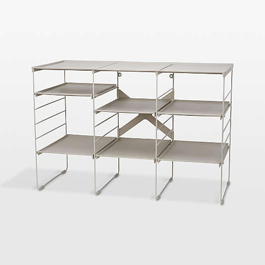 Joseph Joseph Triple Level Plus Ecru Adjustable Shoe Rack