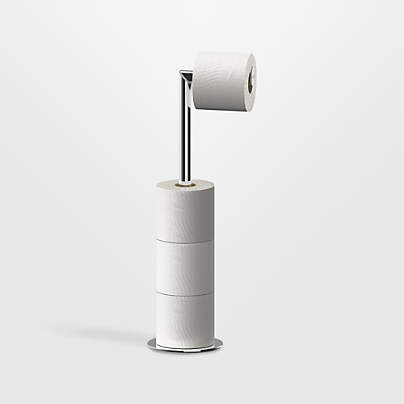 Joseph Joseph EasyStore Luxe 2-1 Stainless Steel Toilet Roll Stand