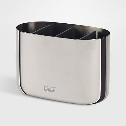 Joseph Joseph EasyStore Luxe Large Stainless Steel Toothbrush Caddy