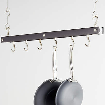 J K Adams 36 Grey Hanging Pot Rack, Ceiling Hanging Pot Holder