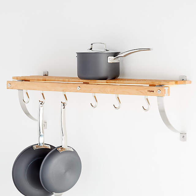 Small Grey Ceiling Pot Rack in Pot Racks, Crate and Barrel