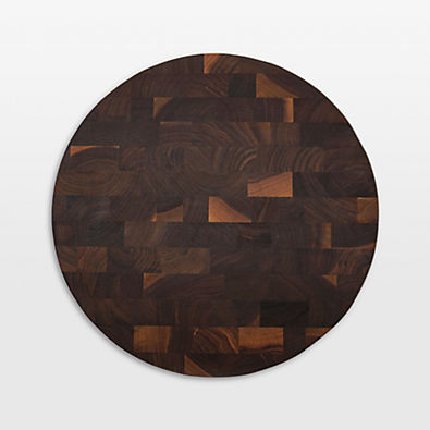 View JK Adams Professional End Grain Walnut Round Cutting Board, 16"x2" details
