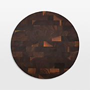 JK Adams Professional End Grain Walnut Round Cutting Board, 16"x2"