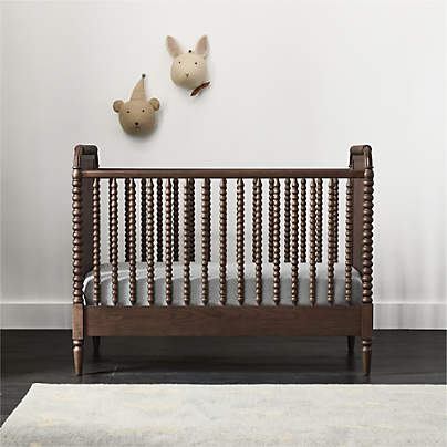 Jenny Lind Heirloom Deep Brown Wood Convertible Crib