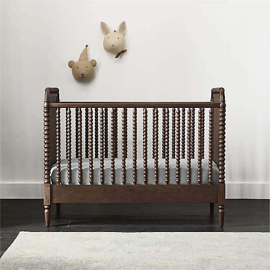 Jenny Lind Heirloom Deep Brown Wood Convertible Crib
