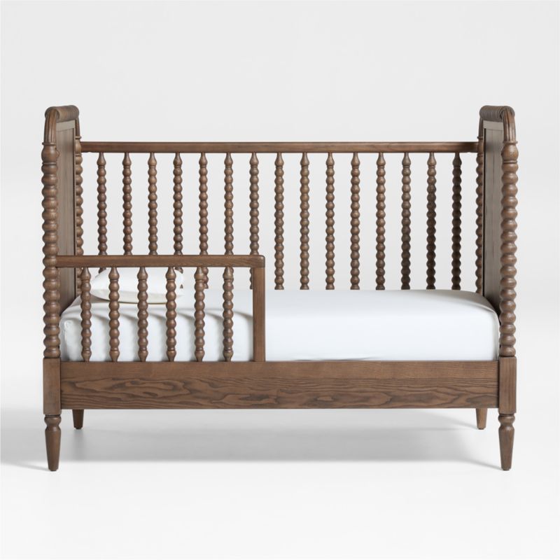 Jenny Lind Deep Brown Wood Spindle Toddler Bed Rail - image 1 of 2