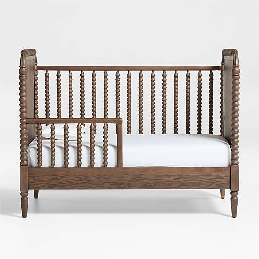 Jenny Lind Deep Brown Wood Spindle Toddler Bed Rail