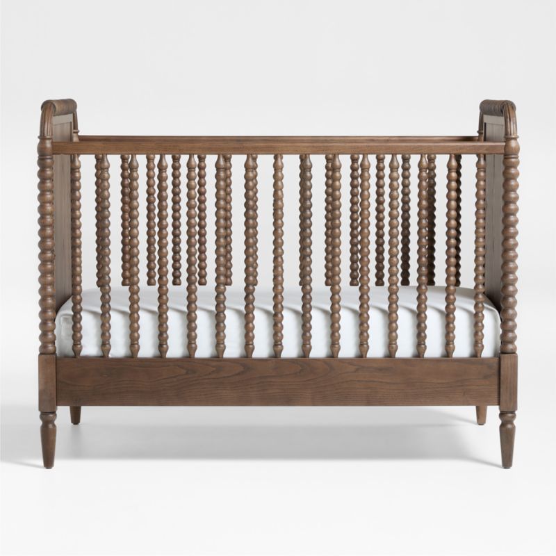 Jenny Lind Deep Brown Wood Spindle Convertible Baby Crib - image 7 of 11