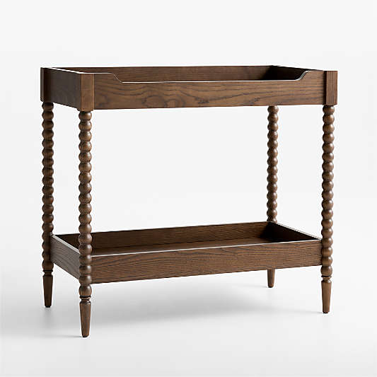 Jenny Lind Heirloom Deep Brown Wood Baby Changing Table