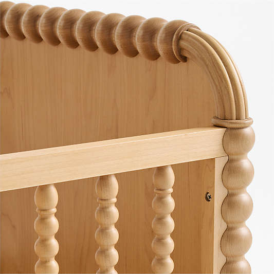 Jenny Lind Heirloom Maple Wood Baby Bassinet with Mattress Pad
