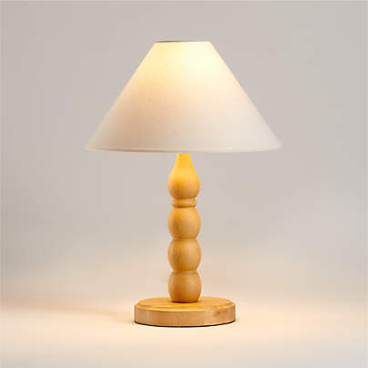 Jenny Lind Maple Wood Kids Table Lamp