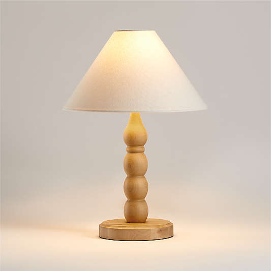 Jenny Lind Maple Wood Kids Table Lamp