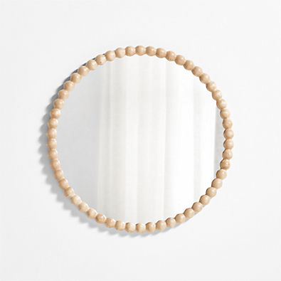 View Jenny Lind Maple Wood Round Kids Wall Mirror details