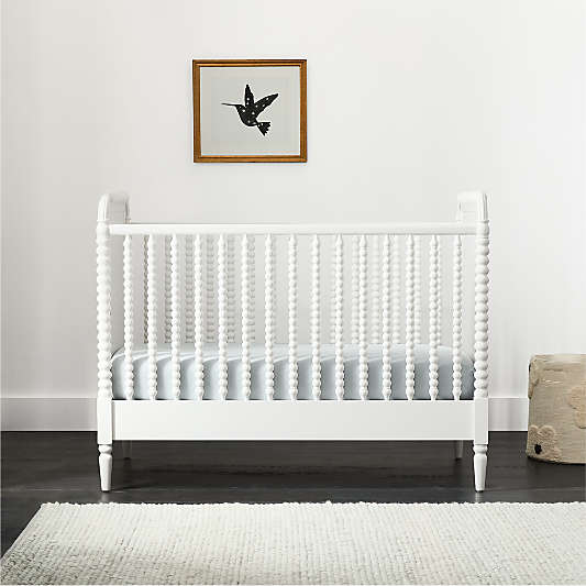 Jenny Lind Heirloom White Wood Convertible Crib