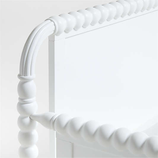 Jenny Lind White Wood Spindle Kids Daybed With Storage