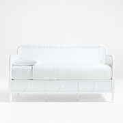 Jenny Lind Natural Maple Wood Spindle Kids Daybed With Storage