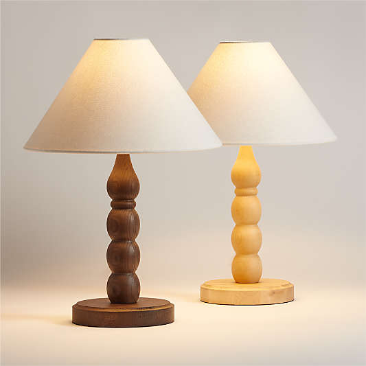 Jenny Lind Maple Wood Kids Table Lamp