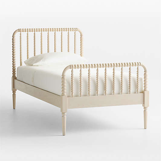 Jenny Lind Washed Natural Spindle Kids Bed