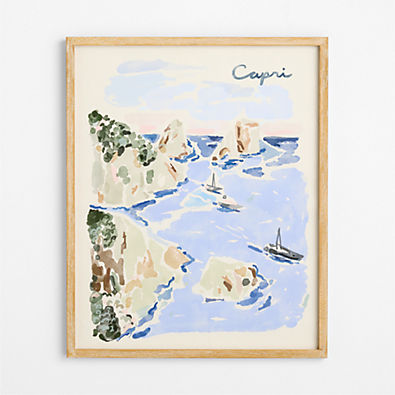 View Capri by Jimmy Thompson 26" x 32" Wall Art Print and Frame details