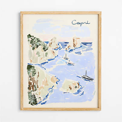 Capri by Jimmy Thompson 26" x 32" Wall Art Print and Frame