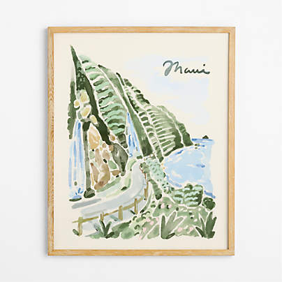 Maui by Jimmy Thompson 26" x 32" Wall Art Print and Frame