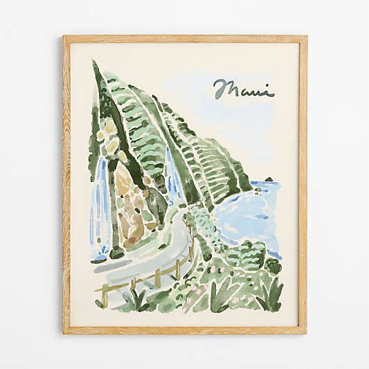 Maui by Jimmy Thompson 26" x 32" Wall Art Print and Frame