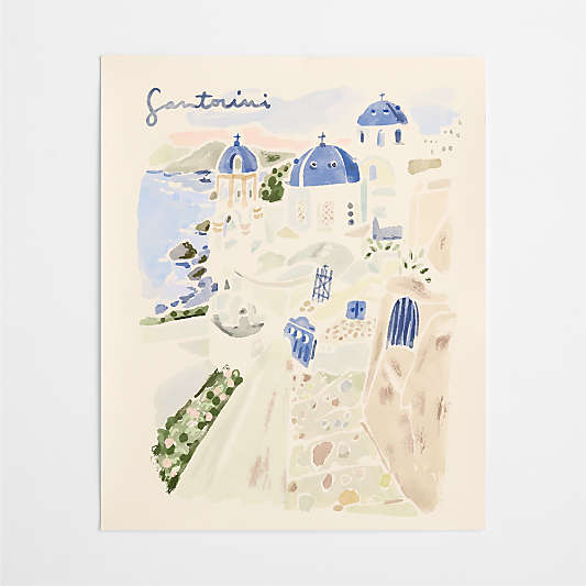 Santorini by Jimmy Thompson 26" x 32" Wall Art Print