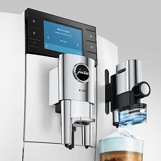 JURA ® E10 Piano White Automatic Espresso Machine