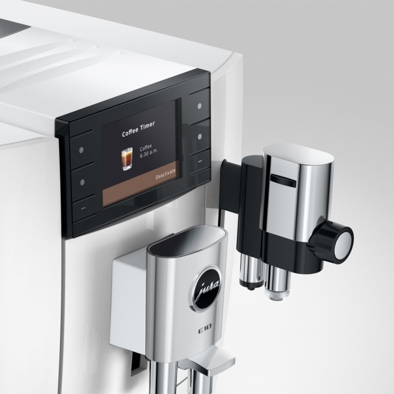 JURA ® E10 Piano White Automatic Espresso Machine - image 2 of 10