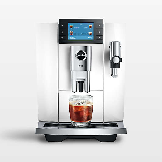 JURA ® E10 Piano White Automatic Espresso Machine