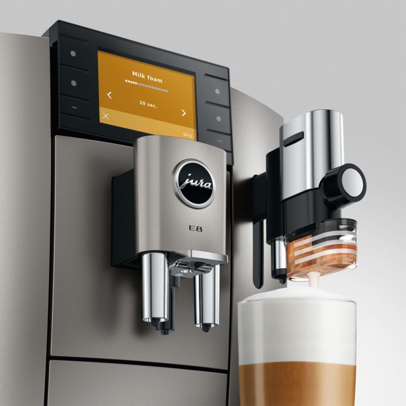 JURA ® E8 Automatic Espresso Machine in Midnight Silver - image 3 of 9